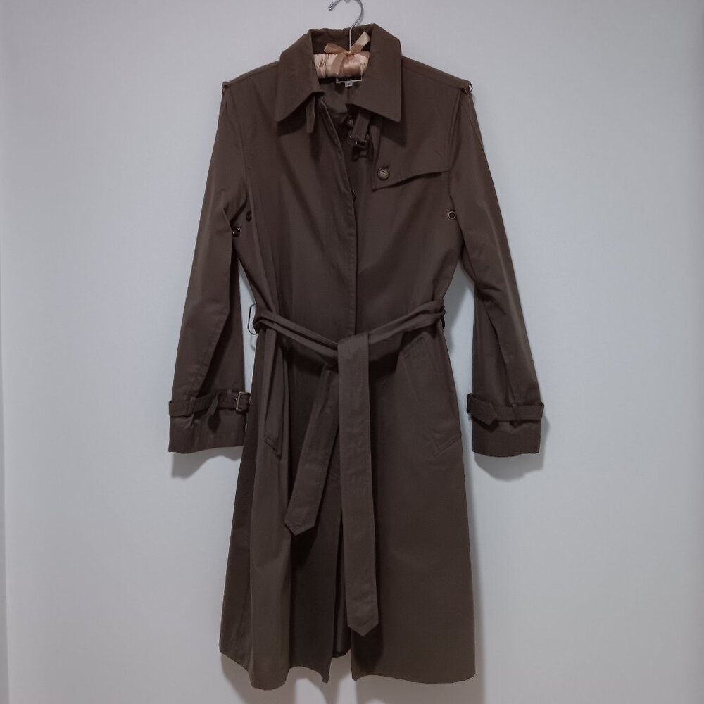 Jones Studio Army Green Trench Coat – Size Small